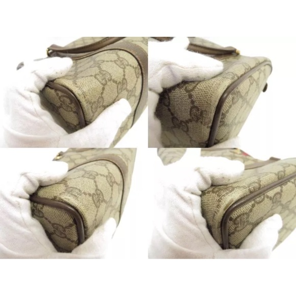 GUCCI GG SUPREME CANVAS BOSTON BAG SATCHEL BAG - Picture 9 of 12